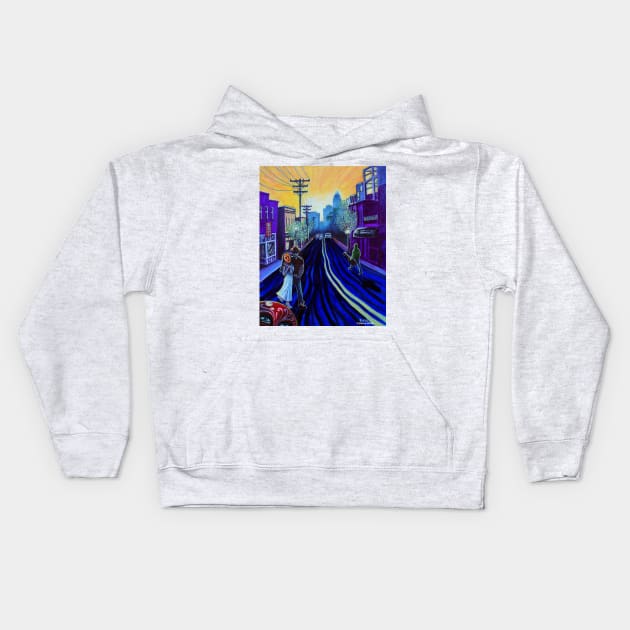 'North Davidson Street' Kids Hoodie by jerrykirk